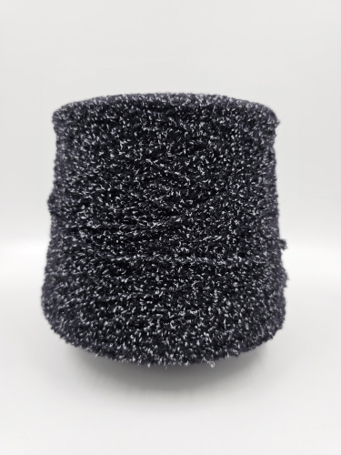 Пряжа Ermellino, Lanificio Dell Olivo,  меринос, хлопок, вискоза, цвет черный